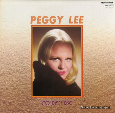 LEE, PEGGY golden disc VIM-10013