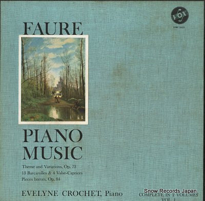 CROCHET, EVELYNE faure; piano music SVBX5423