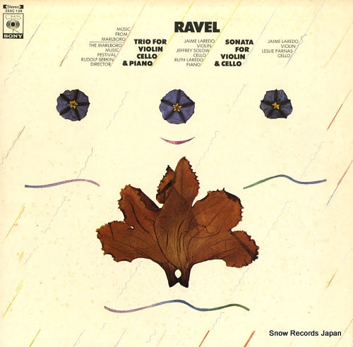 LAREDO, JAIME ravel; trio for cello & piano 25AC138