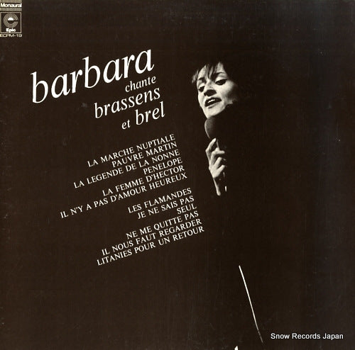 BARBARA chante brassens et brel ECPM-19
