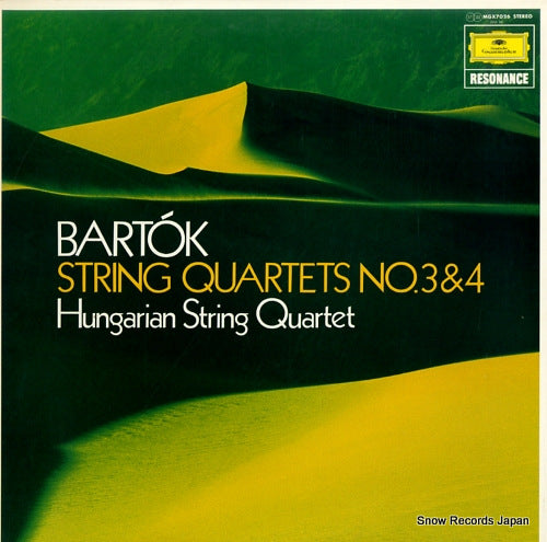 HUNGARIAN STRING QUARTET bartok; string quartets no.3 & no.4 MGX7026