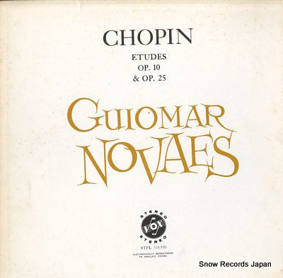NOVAES, GUIOMAR chopin; etudes op.10 & op.25 STPL510.930