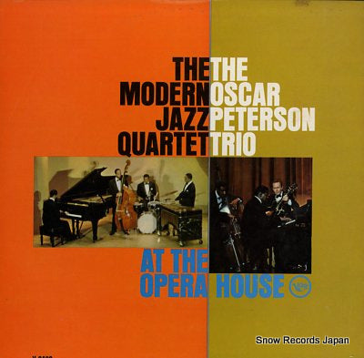 PETERSON, OSCAR, AND THE MODERN JAZZ QUARTET the modern jazz quartet and the oscar petereson trio at the opera house V-8482