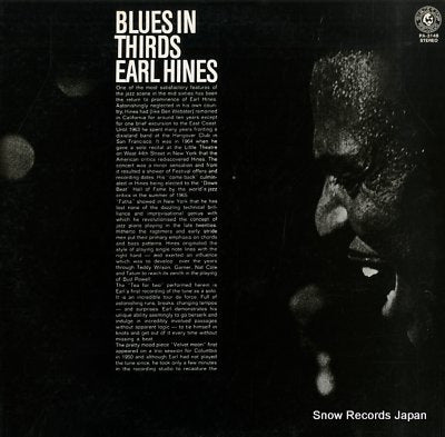 HINES, EARL blues in thirds earl hines PA-3148