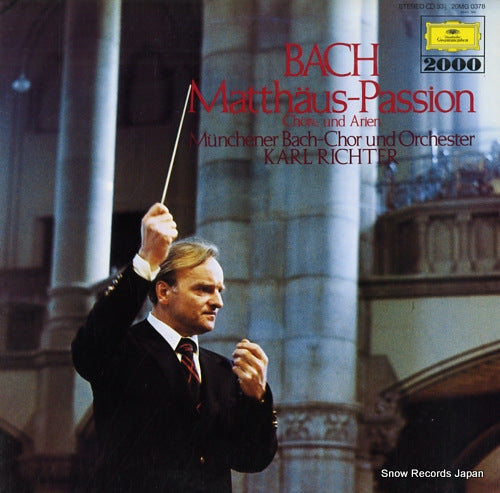 RICHTER, KARL bach; matthaus-passion 20MG0378
