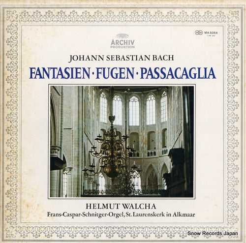 WALCHA, HELMUT bach; fantasien / fugen / passacaglia MA5054