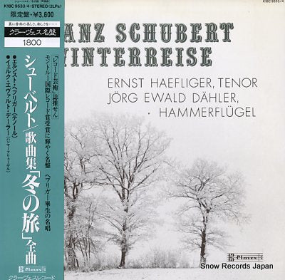 HAEFLIGER, ERNST schubert; winterreise K18C9533/4