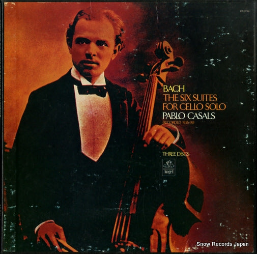 CASALS, PABLO bach; the six suites for cello solo CB-3786