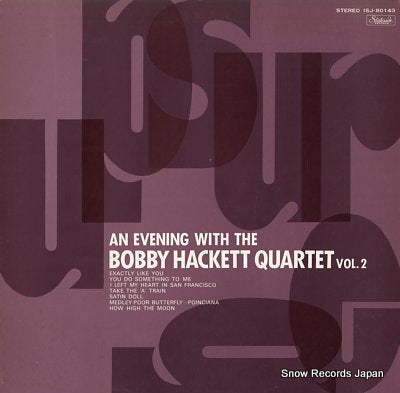 HACKETT, BOBBY an evening with the bobby hackett quartet vol.2 ISJ-80143