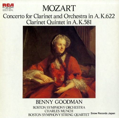 GOODMAN, BENNY mozart; concerto for clarinet and orchestra in a, k.622 RCL-1055