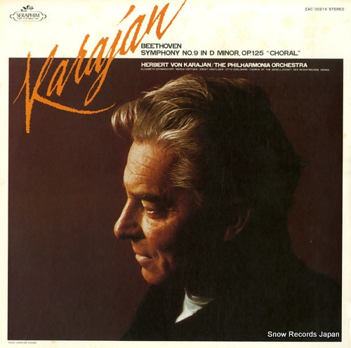 KARAJAN, HERBERT VON beethoven; symphony no.9 in d minor "choral" EAC-30216