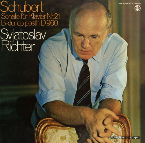 RICHTER, SVJATOSLAV schubert; sonate fur klavier nr.21 MKX-2005