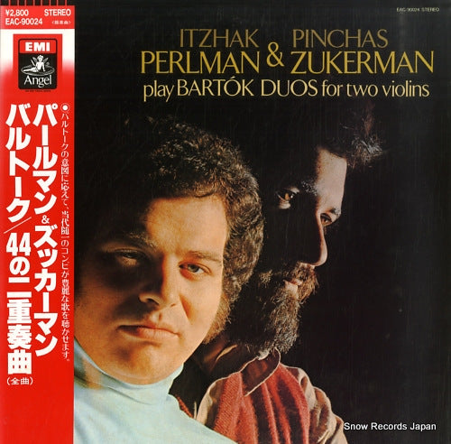 PERLMAN, ITZHAK, AND PINCHAS ZUKERMAN play bartok duos for two violins EAC-90024