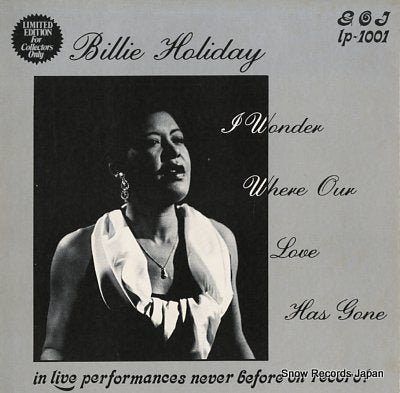 HOLIDAY, BILLIE i wonder where our love has gone GOJ-1001