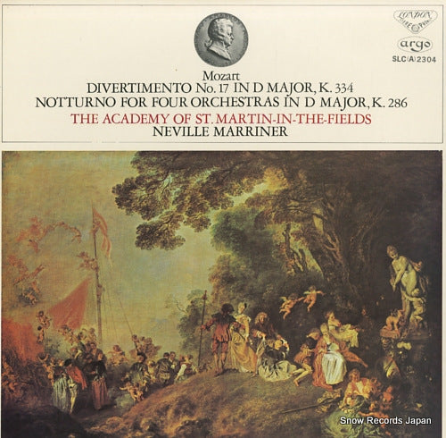 MARRINER, NEVILLE mozart; divertimento no.17 in d major SLC(A)2304
