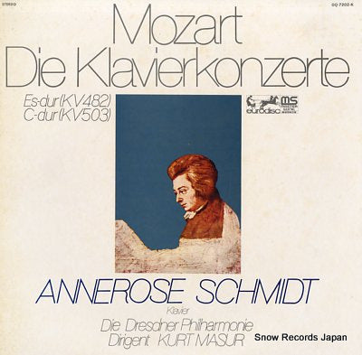 SCHMIDT, ANNEROSE mozart; die klavierkonzerte OQ-7202-K
