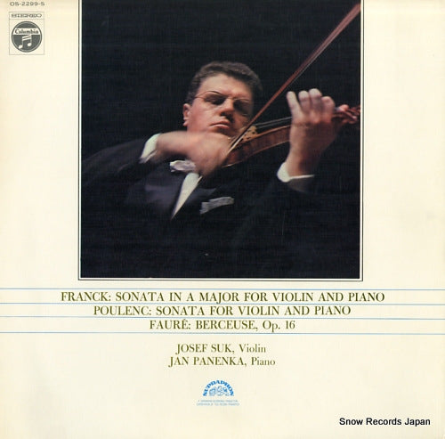 SUK, JOSEF franck; sonata in a major for violin and piano OS-2299-S