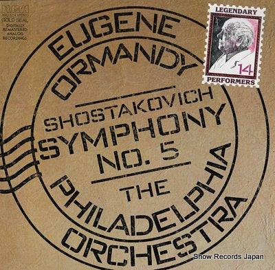 ORMANDY, EUGENE shostakovich; symphony no.5 AGL1-5214