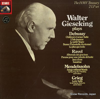 GIESEKING, WALTER plays debussy, ravel, mendelssohn, grieg RLS1436203