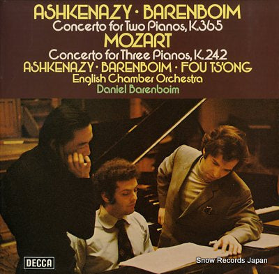 BARENBOIM, DANIEL / VLADIMIR ASHKENAZY mozart; concerto for two pianos, k.365 SXL6716