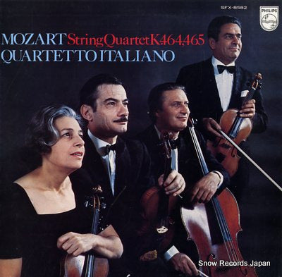 QUARTETTO ITALIANO mozart; string quartet k.464/465 SFX-8582