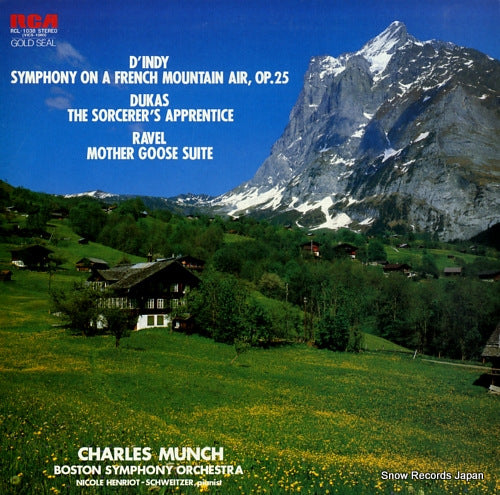 MUNCH, CHARLES d'indy; symphony on a french mountain air, op.25 RCL-1038