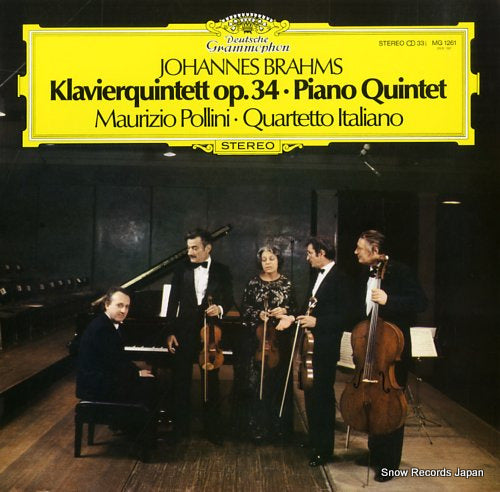 POLLINI, MAURIZIO brahms; klavierquintett f-moll op.34 MG1261