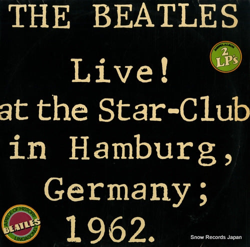 BEATLES, THE live! at the star-club in hamburg, germany; 1962 BLS5560