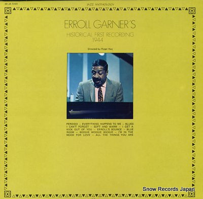 GARNER, ERROLL historical first recording 1944 30JA5101