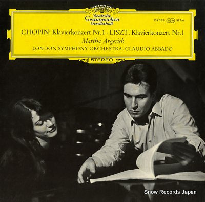 ARGERICH, MARTHA / CLAUDIO ABBADO chopin; klavierkonzert nr.1 SLPM-139.383