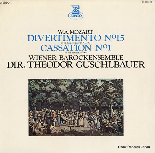 GUSCHLBAUER, THEODOR mozart; divertimento no.15 / cassation no.1 OP-7063-RE