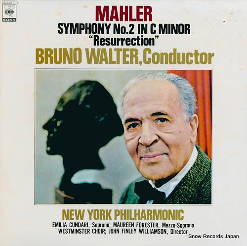 WALTER, BRUNO mahler; symphony no.2 in c minor "resurrection" 46AC611