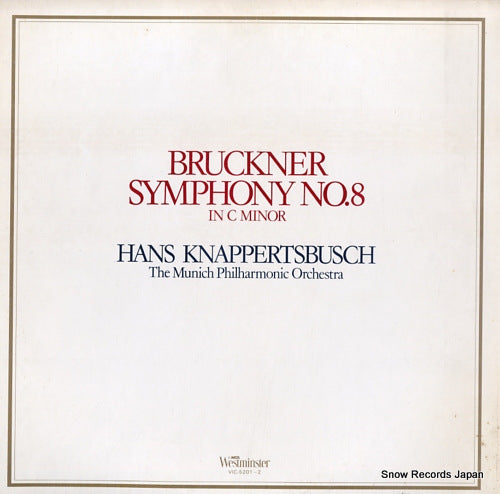 KNAPPERTSBUSCH, HANS bruckner; symphony no.8 in c minor VIC-5201-2