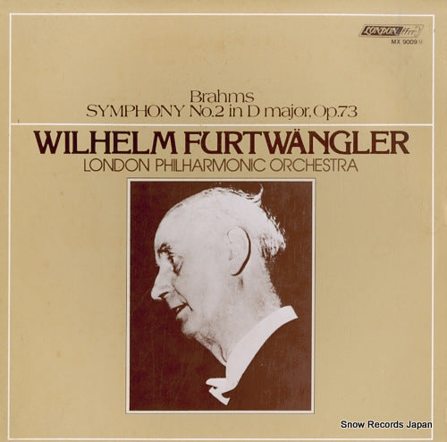 FURTWANGLER, WILHELM brahms; symphony no.2 MX9009M