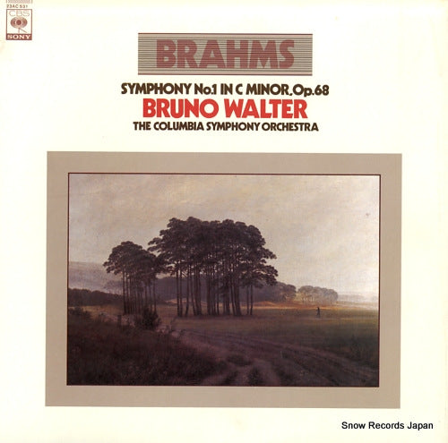 WALTER, BRUNO brahms; symphony no.1 in c minor, op.68 23AC531