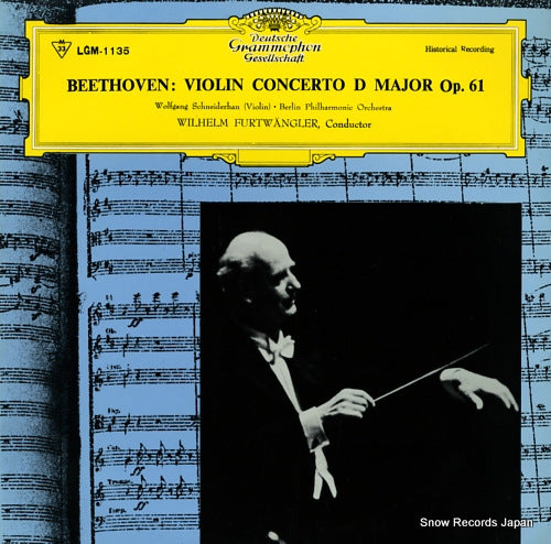 FURTWANGLER, WILHELM beethoven; violin concerto d major op.61 LGM-1135