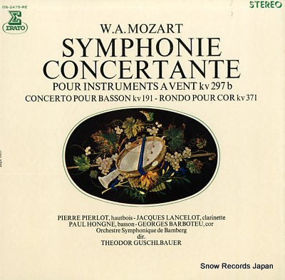 GUSCHLBAUER, THEODOR mozart; symphonie concertante OS-2475-RE