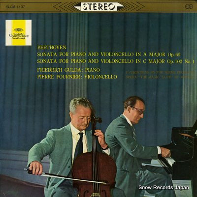 GULDA, FRIEDRICH / PIERRE FOURNIER beethoven; cello sonatas no.3, no.4 and others SLGM-1137