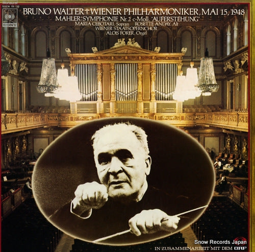 WALTER, BRUNO mahler; symphonie nr.2 c-moll,"auferstehung" SOCN19-20