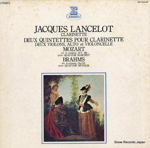 LANCELOT, JACQUES mozart; en la majeur kv.581 avec quatuor barchet OP-7035-RE