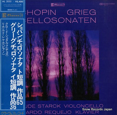 STARCK, CLAUDE chopin; sonate in g-moll up.65 ML2035