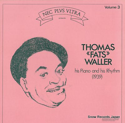 WALLER, THOMAS FATS his piano and his rhythm 1939 volume3 502011