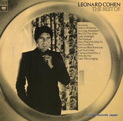 COHEN, LEONARD the best of leonard cohen PC34077