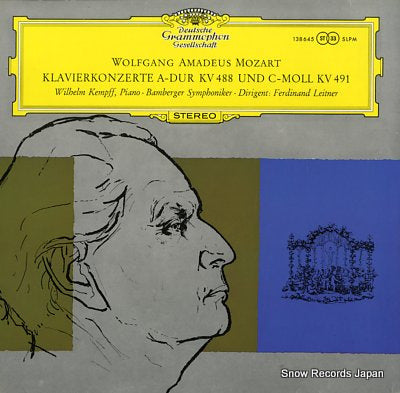 KEMPFF, WILHELM mozart; klavierkonzerte a-dur kv.488 und c-moll kv.491 138645