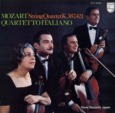 QUARTETTO ITALIANO mozart; string quartet k.387, 421 SFX-8580