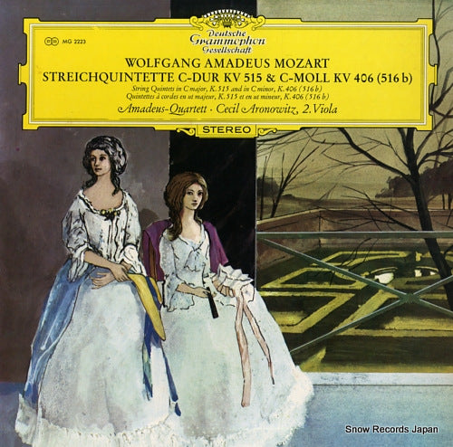 AMADEUS-QUARTETT mozart; streichquintette c-dur kv.515 & kv.406 MG2223