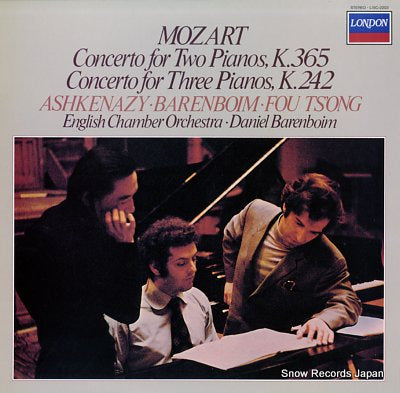 ASHKENAZY, VLADIMIR mozart; concerto for two pianos k.365 L15C-2203