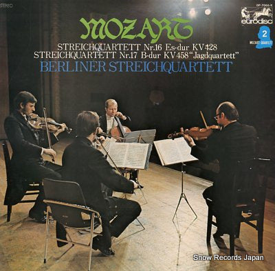 BERLINER STREICHQUARTETT mozart; streichquartett nr.16 / nr.17 OP-7066-K