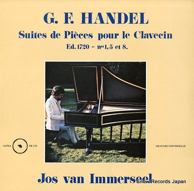 IMMERSEEL, JOS VAN handel; suites de pieces pour le clavecin DB220