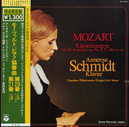 SCHMIDT, ANNEROSE mozart; klavierkonzerte nr.20, nr.21 OC-7305-K